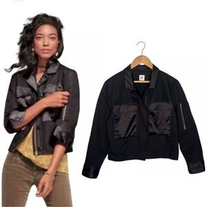 Cabi Back In Black Moto Jacket w/ Satin Collar sz Xs Style 3552